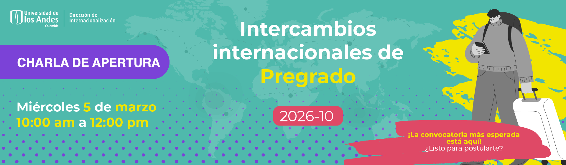 Convocatoria de Intercambios Internacionales – Pregrado 2026-10