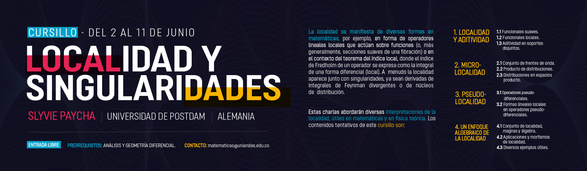 Localidad y singularidades
